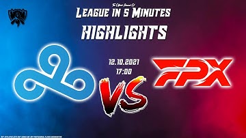 C9 vs FPX Highlights | Worlds 2021 Day 2 Group A | Cloud9 vs FunPlus Phoenix