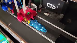 Magnetic IDEX with Klipper Firmware Printing Super Flexi Fish