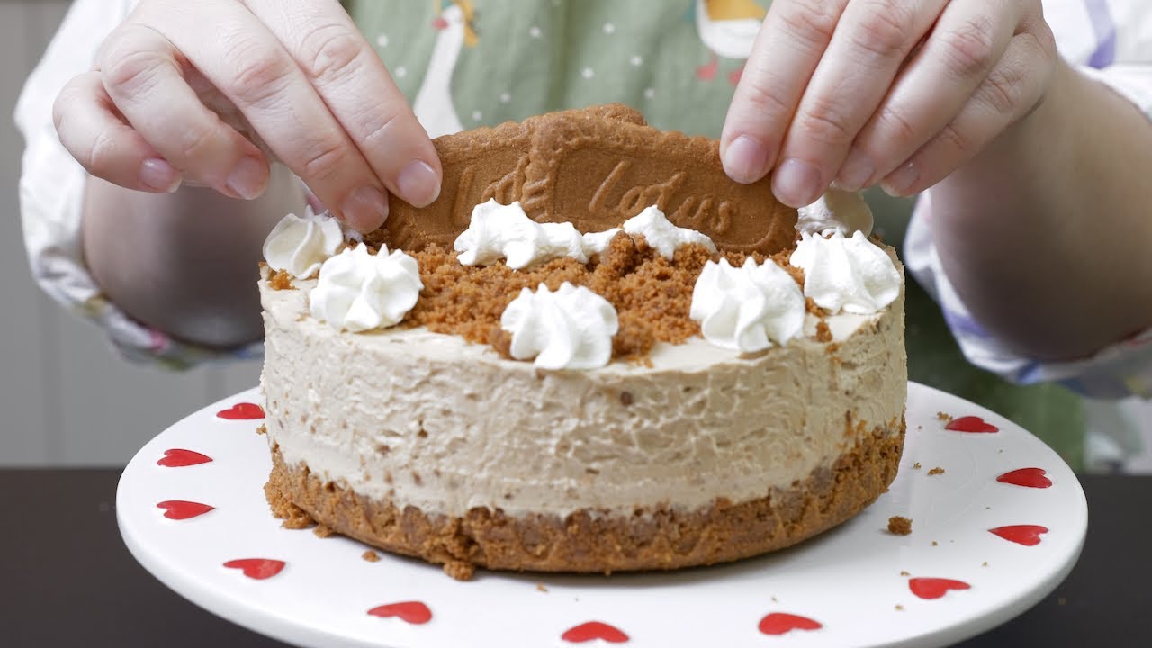 Нежный карамельный Biscoff-чизкейк без выпечки