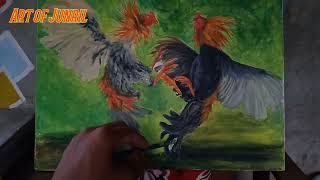 Painting Fighting rooster | Sabong | Using boysen latics