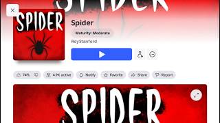 playing a spider game