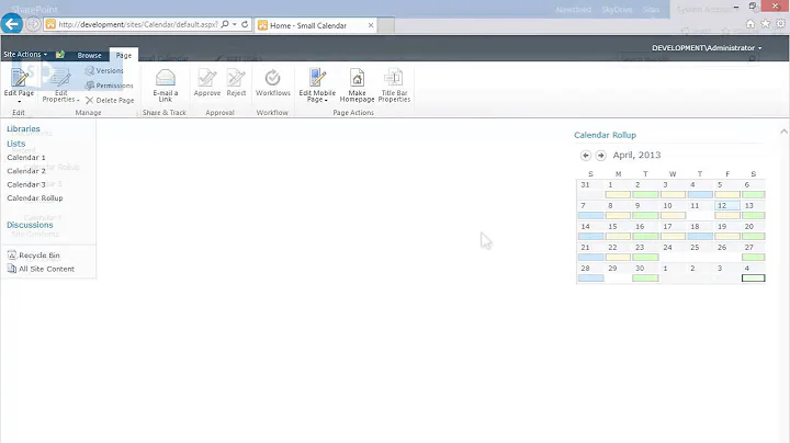 SharePoint 2010 & 2013 Small Calendars
