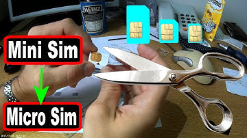 Cutting a SIM card into a MICRO SIM card