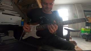 iron maiden fear is the key guitar solo cover