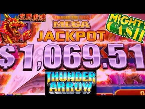 Thunder Arrow Slot Machine $25 MAX BET & PROGRESSIVE JACKPOT | Mighty Cash Slot Machine Max Bet