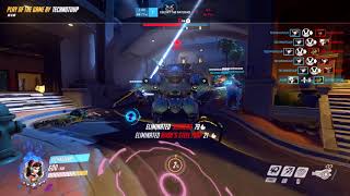 Stunned Quintuple Ultimate Kill D.Va Overwatch 2017