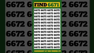 Locate 6671 Hidden In A Sea Of 6672S