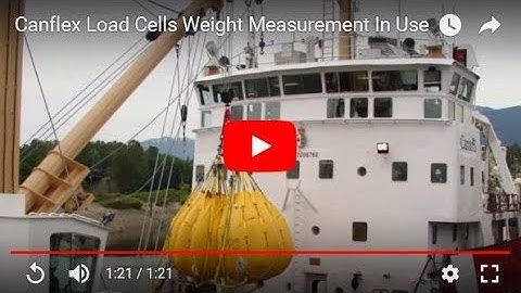 Canflex Load Cells Weight Measurement In Use