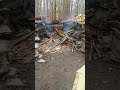 WINTER FIRE 🔥🔥 ❄️ 🔥#wood #winter #nature #new #diy #fire #bushcraft #wood #camping #tree #firewood