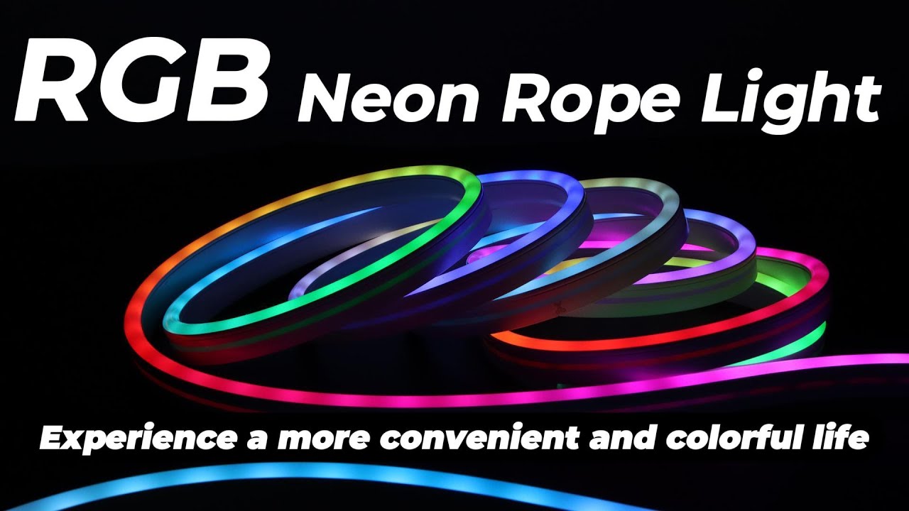 RGB Neon Rope Light You can also control the neon rope light from the app  or IR remote at anywhere 