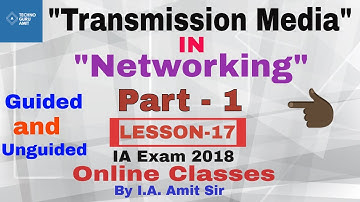 Transmission media Guided and Unguided in network in hindi | Networking part 1 |