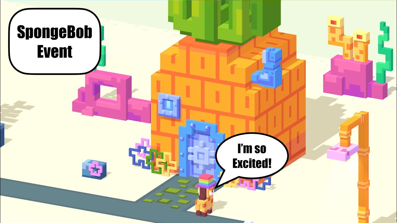 Playing the SpongeBob event is Crossy Road Castle