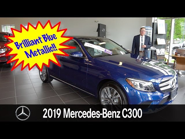 Brilliant Blue Metallic 19 Mercedesbenz Cclass C300 4matic Tour With Bob