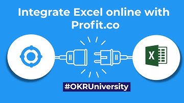 How to integrate Excel online with Profit.co? | OKR Integration