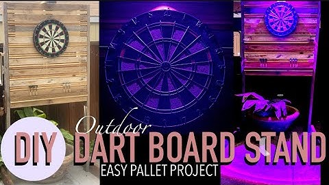 EASY DIY DART BOARD STAND - HOW I DID IT! Process, measurements, etc. 