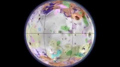 Rotating Globe of Io Geology