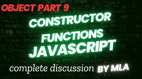 Constructor functions | objects part #09| #javascript #Constructor #functions