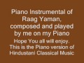 Raag yaman on piano by s raj balan.