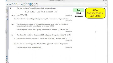 AQA FP4 Jan 2013 Q8