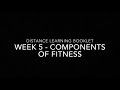PE Distance Learning Booklet - Week 5 (Components of Fitness)
