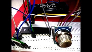 Fire Detection MQ2 sensor with ATMEGA16-A Micro (BASCOMAVR-uSBasp-progisp172) - Basic
