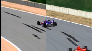 3D Acceleration Comparison Ep1: Indycar Racing II - SVGA DOS vs Rendition Speedy3D screenshot 2