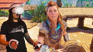 Meeting Aloy for the FIRST TIME in VR! (she's short) - Horizon Call of the Mountain