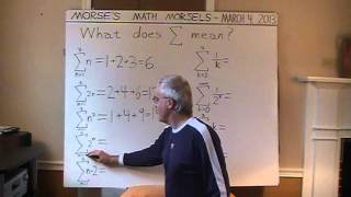 Mathematics - Summation examples, Sigma notation