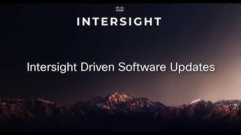 Cisco Intersight - SaaS Delivered UCS Director Updates
