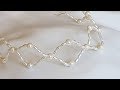 İncili Kolay Gelin Tacı Yapımı - DIY Beaded Bridal Hair Vine