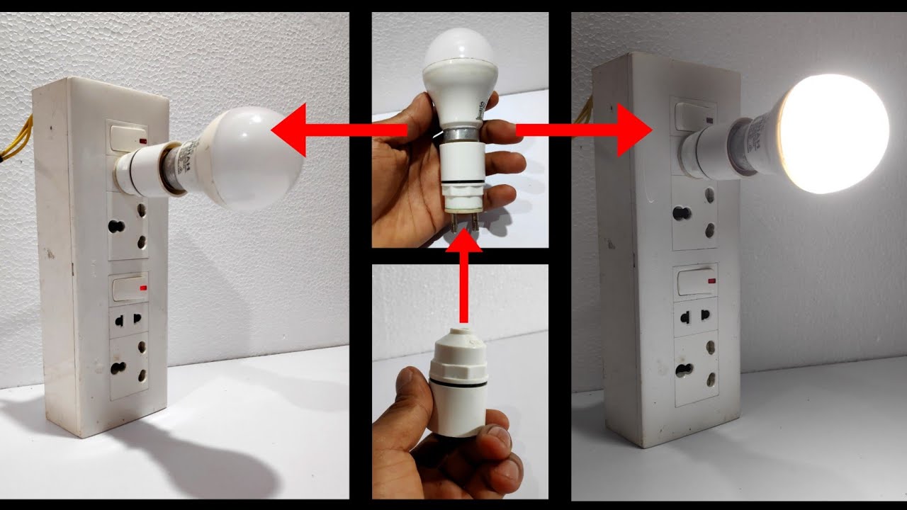 Holder directly connected to socket without pin