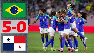 Brazil vs Panama Highlights | 2024 Concacaf Women's Gold Cup | 2.27.2024