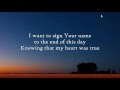 Casting Crowns - Lifesong - Instrumental with lyrics