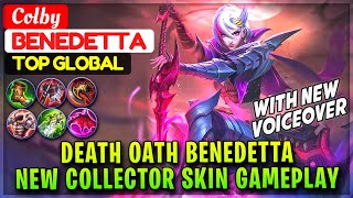 Death Oath Benedetta, New Collector Skin Gameplay [ Top Global Benedetta ] Colby - Mobile Legends
