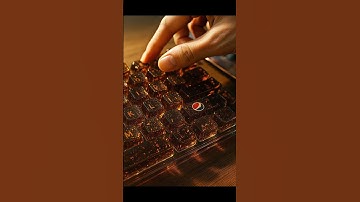 This Keyboard Is Made Of Pepsi?!