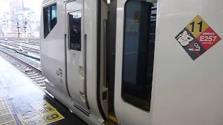 E257系M114編成特急かいじ105号「甲府行き」新宿駅発車