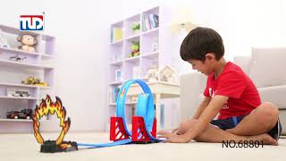 Pista Compatível Hot Wheels Corrida 360° Lançador Automático - Dupari