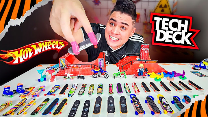 COMPLETEI A MAIOR COLEÇÃO DE SKATE DE DEDO DO MUNDO !!! (Tech Deck e Hotwhells)