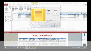 Hướng dẫn tạo biểu mẫu bằng Report Wizard - Nhóm 2.12A10
