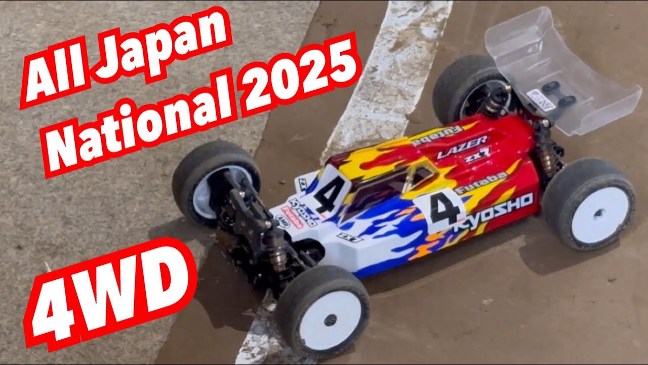 My mechanic raced hot in the main race - Kyosho Lazer