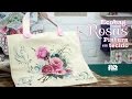 Ecobag Rosas em Pintura em Tecido (Juari Souza)