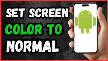 How to Set Screen Color Back to Normal on Android | Samsung Phone!