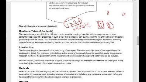 Eng-301: Report writing different parts I