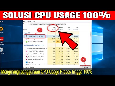 Cara Mengatasi CPU Usage 100%