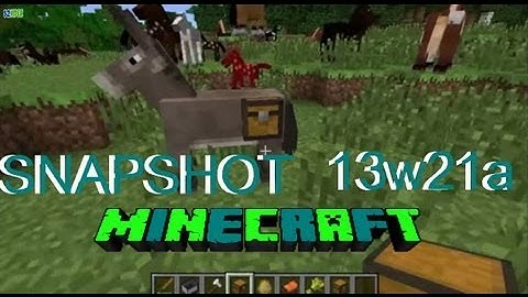 Snapshot 13w21a New Horse UI, Command Tips & MORE! Minecraft 1.6