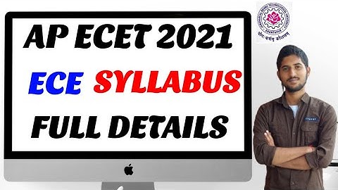 AP ECET 2021 ECE SYLLABUS || FULL DETAILS || BSD TELUGU TECH