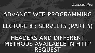 Advance Web Programming : Unit III : Servlets (Part 4) : Headers and methods available in request