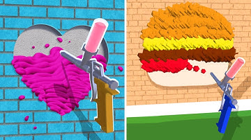 New Release - Hyper - Hybrid Casual - Foam Art  - Gameplay Walkthrough (iOS & Android)