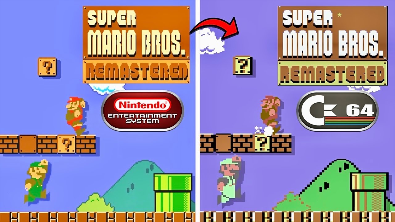 What if Super Mario Bros. Remastered was in C64 Style?!