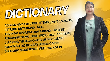 Python Dictionary Methods & Operations | keys(), values(), items(), get(), update(), pop() #trending